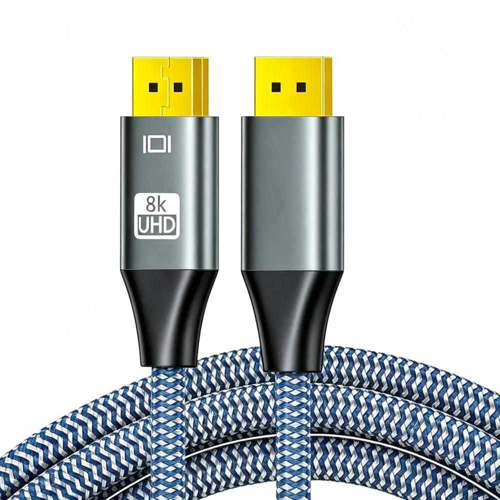 Carcasa de aleación de aluminio DP2.1 macho a cable macho DP
