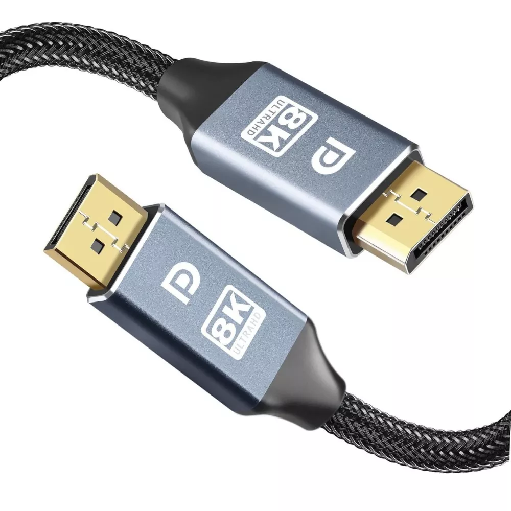 Cable macho DP2.1 con carcasa de aleación de zinc a macho DP